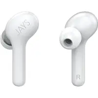 JAYS Jay's f-Five True Wireless in-ear-hodetelefoner - Bluetooth 5.0 - 18 timers spilletid - IPX-sertifisert - hvit