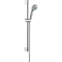 Hansgrohe Crometta 85 dusjsett med 650 mm dusjstang, hånddusj med 1 strålefunksjon og 1,6 meter dusjslange