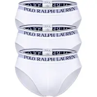 Ralph Lauren for man. 714835884001 Pack of 3 white Classic briefs (XXL), Homewear, Cotton