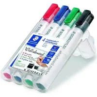 Staedtler Whiteboardmarker Lumocolor skrå spids 2-5 mm ass. farver- (etui a 4 stk.)