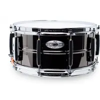Pearl Sensitone Heritage 14" x 6.5" Brass Snare Drum Black Chrome