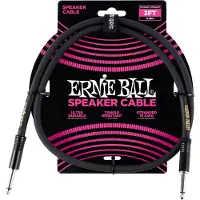 Ernie Ball P06071 3ft Straight-Straight Speaker Cable Black