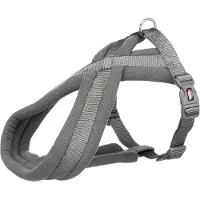 Trixie Premium touring harness, S–M: 40–70 cm/20 mm, graphite