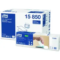 HorecaTraders Serviett N4 Xpressnap Ekstra Myk, Premium, Interfold 2-lags, hvit - (1000 stk. x 8 pakker)