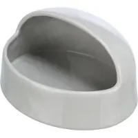 Trixie Sand bath, degus/hamster, ceramic, 20 × 10 × 16 cm, grey
