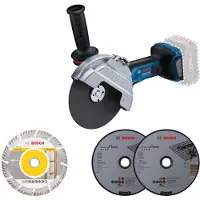 Bosch Powertools Bosch GWS 18V-180 PC batteridrevet vinkelsliper, Solo