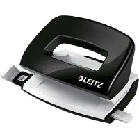 Leitz WOW Mini - Hullstanser - 10 ark / 1 mm - plast, metall - svart