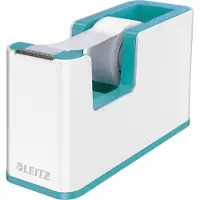 Leitz WOW - Dispenser med kontortape - skrivebord - ice blue dispenser