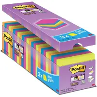 Post-It Super Sticky 76x76mm 24x 90 Sheets Assorted