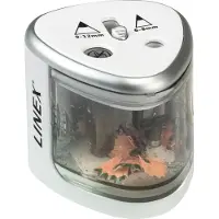 Linex battery-operated pencil sharpener double white