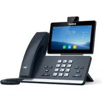 Yealink T58W - VoIP-telefon med opkalds-ID - 10-parts opkaldskapacitet - SIP, SIP v2 - 16 linjer - klassisk grå - med CAM50 kamera