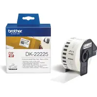 Brother DK-22225 - Papir - svart på hvitt - Rull (3,8 cm x 30,5 m) 1 rull(er) sammenhengende etiketter - for QL-1050N, QL-500A, QL-500BS, QL-500BW, QL-550, QL-560, QL-560VP, QL-570
