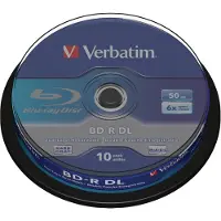 Verbatim - 10 x BD-R DL - 50 GB 6x - spindel
