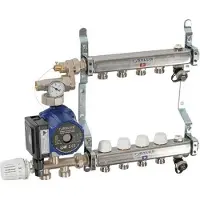 Salus Gulvvarmeunit til 10 kredse i rustfristål