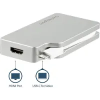 StarTech.com Travel A/V Adapter USB-C to VGA DVI HDMI Mini DisplayPort