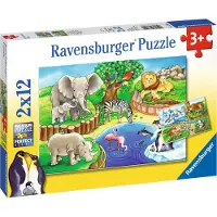 Ravensburger Animals In The Zoo 2x12p