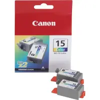 Canon BCI-15 Colour Twin Pack - 2 pakker - 7,5 ml - farge (cyan, magenta, gul) - original - blekkbeholder - for i70, 80