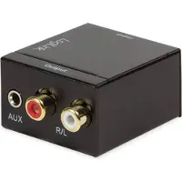 Logilink Coaxial and Toslink to analog L/R and 3.5 mm jack audio converter