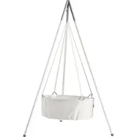 Leander Classic Vugge m. Madras - 83x50x30 cm - Hvit - - OneSize - Vugge