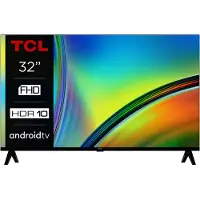 TCL 32S5400AF - 32 Diagonalklasse (31.5 synlig) - S54 Series LED-bakgrunnsbelyst LCD TV - Smart TV - Android TV - 1080p 1920 x 1080 - HDR - Direct LED - børstet mørkt metall (foran)