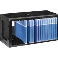Hama CD Rack 20 - Medialager - plastikk - svart - 20 x CD