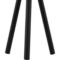 LINDBY LED-bordlampe Jaimy, oppladbart batteri, svart, metall