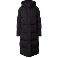 Superdry for woman. W5011642A Long quilted coat with black hood (L), Casual, Polyester, Sustainable
