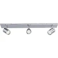 LINDBY taklampe til bad Dejan, 65 cm, 3 lyskilder, krom, IP44