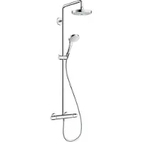 Hansgrohe Brusesystem Croma Select S 180 krom/hvid