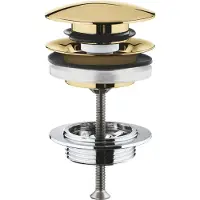 GROHE Push up bundventil - Cool Sunrise afløbsganiture 65807GL0