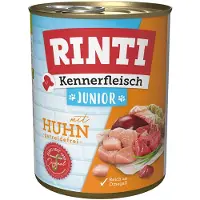 Rinti Økonomipakke Kennerfleisch 24 x 800 g - Junior: Kylling