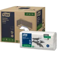 Tork Aftørringsklud Køkken 1-lag 415x355 mm Non-Wowen - (75 stk. x 4 pakker)