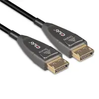 Club 3D CAC-1079 - DisplayPort-kabel - DisplayPort (hann) låst til DisplayPort (hann) låst - DisplayPort 1.4 - 20 m - 4K-støtte, 8K-støtte, Active Optical Cable (AOC)