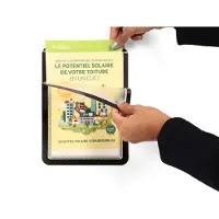 Djois Magneto Ramme Selvklæbende Flytbar A5x2, Sort