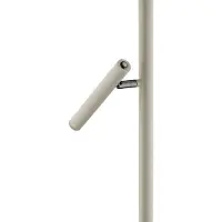 HELL LED-gulvlampe Streak, 2 lyskilder, dimmer, sand