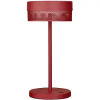 HELL LED-bordlampe Mesh oppladbart batteri, høyde 30 cm, indisk rød