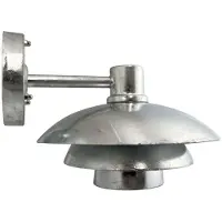 Dyberg Larsen Morph utendørs vegglampe, galvanisert, metall