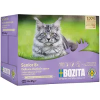Bozita Biter i Saus Senior 12 x 85 g - mye kylling