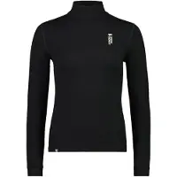 Mons Royale Merino Cascade Flex Mock Neck Teknisk skjorte svart