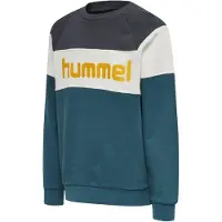 Hummel Collegegenser - HMLClaes - Turkis/Svart - - 4 år (104) - Collegegenser