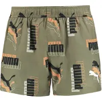 Puma Badeshorts - Logo - Mose Green Kombinasjon - - M - Medium - Badetøy