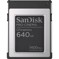 SanDisk PRO-CINEMA - Flashminnekort - 640 GB - CFexpress Type B