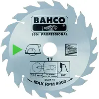 Bahco Sementert Karbidtippet Sirkelsagblad Med 30 Tenner Og Middels Tanning For Tre Materialer 235 Mm