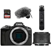 Canon EOS R50 systemkamera med RF-S 18–45 mm APS-C 24,2 MP, svart