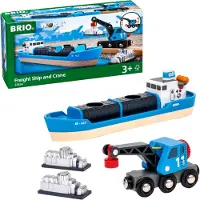 BRIO Freight Ship & Crane