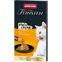 Animonda Vom Feinsten Adult Snack-Cream - Økonomipakke24 x 15 g kylling + kattegress
