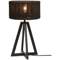 Good&Mojo Iguazu bordlampe, pyramideformet, svart