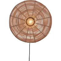 Good&Mojo Tanami vegglampe, natur, Ø 55 cm