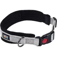 Rukka Bliss Eco halsbånd, grått - Str M: 45 - 55 cm Halsomfang, 25 mm bred