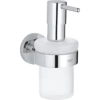GROHE Start sæbedispenser - glas/metal forkr m/holder